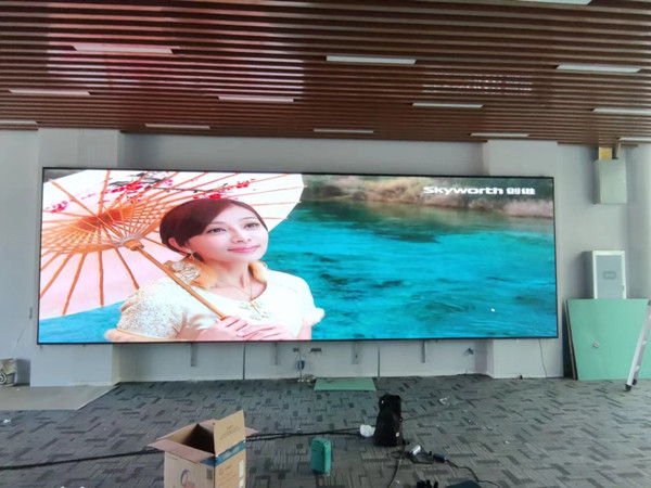 淮北市P1.53led小间距屏安装案例